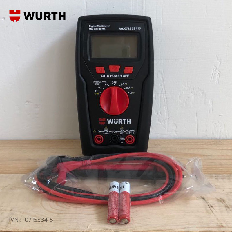 WURTH DIGITAL MULTIMETER MM 600 TRMSWURTH伍尔特朗诚工业技术